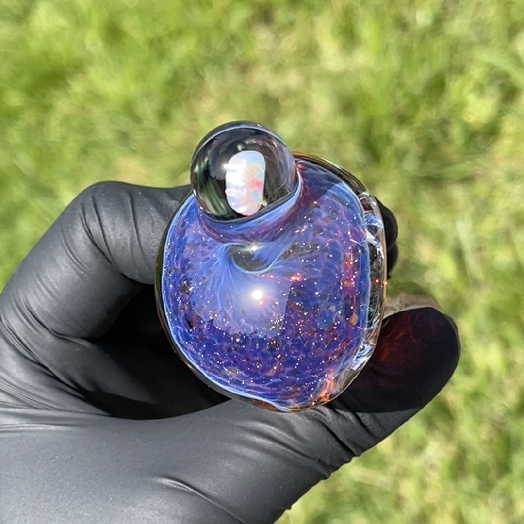 Purple Magic Opal Marble Pipe Glass Pipe Beezy Glass