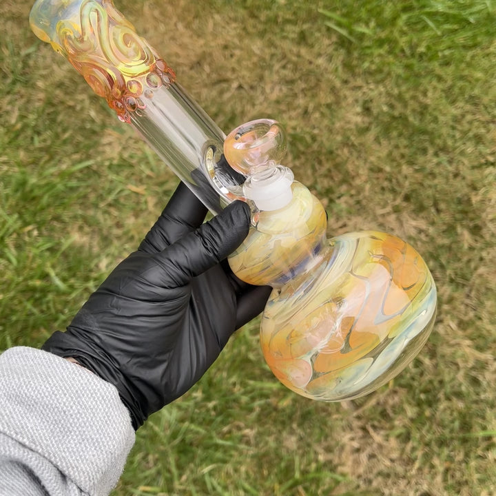 9.5" Fumed Double Bubble Bong