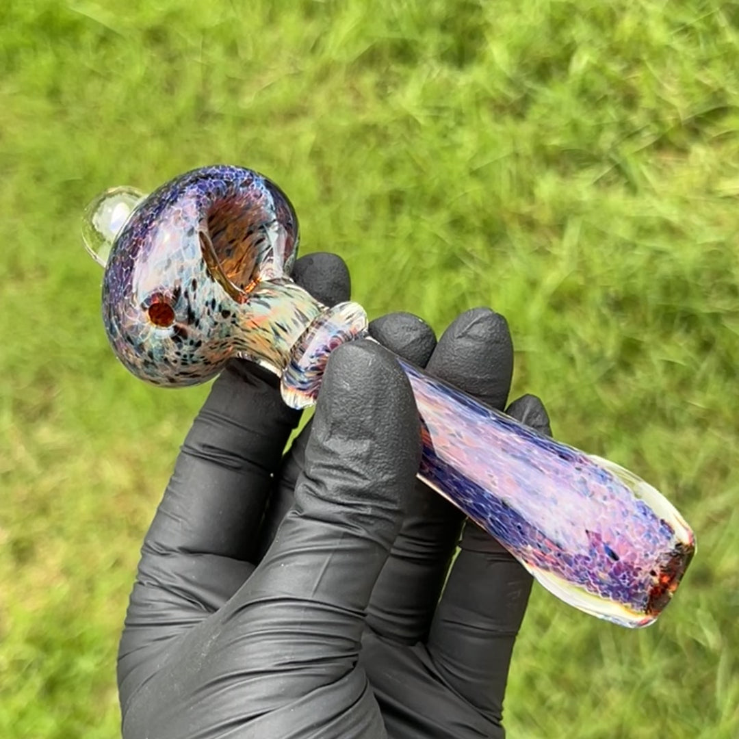 Purple Magic Opal Marble Pipe Glass Pipe Beezy Glass