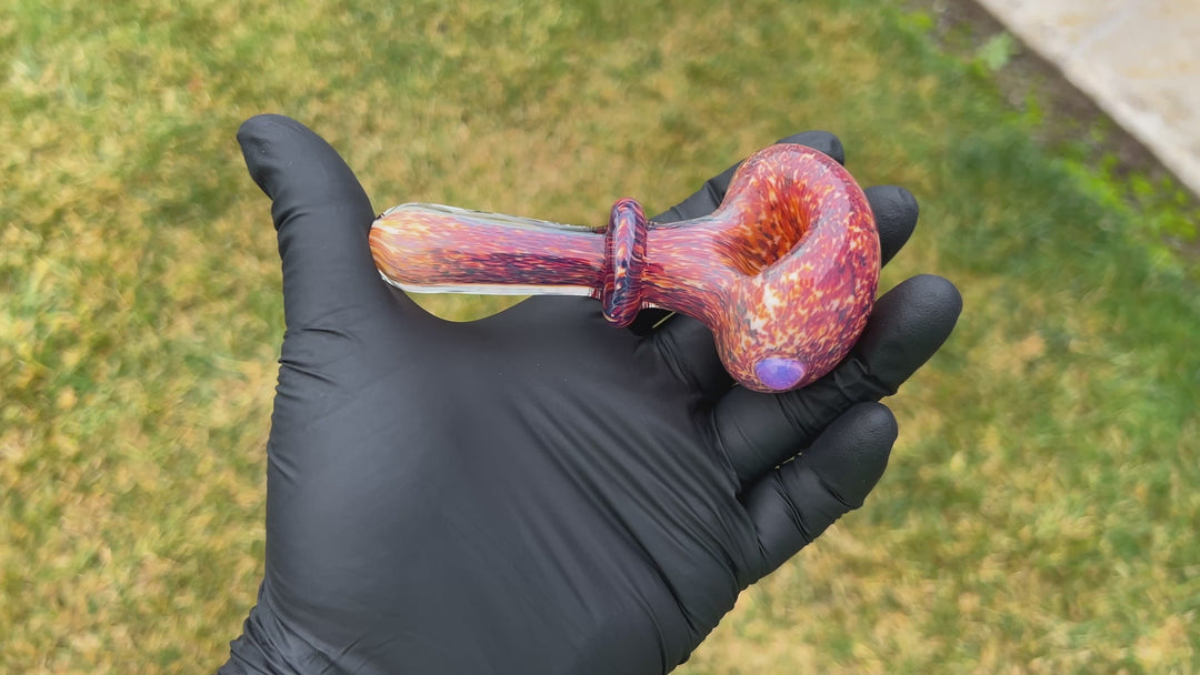 Thick Striking Purple Pipe Glass Pipe Chuck Glass