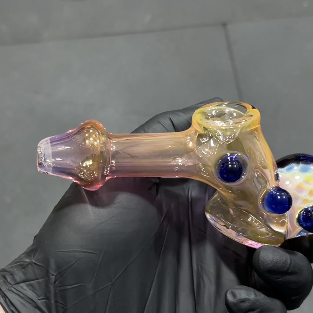 Fumed Honeycomb Hammer Glass Pipe Catfish Glass