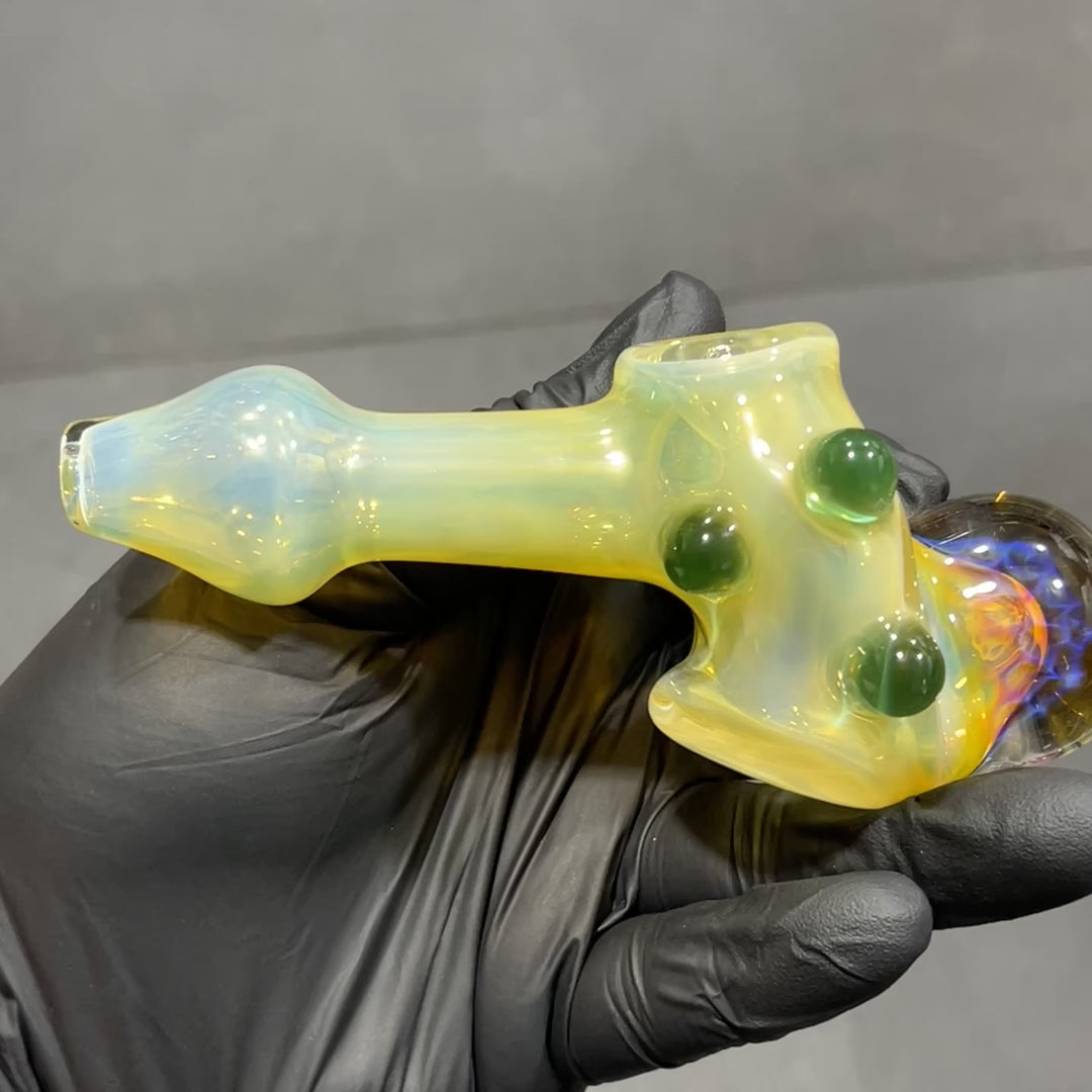 Fumed Honeycomb Hammer Glass Pipe Catfish Glass