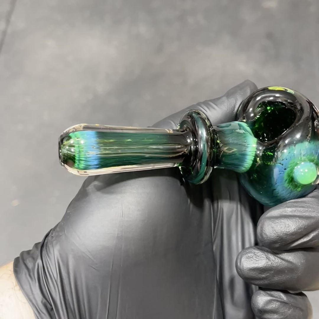 Thick Exp Green Pipe + Ryot Headcase Combo Glass Pipe Chuck Glass