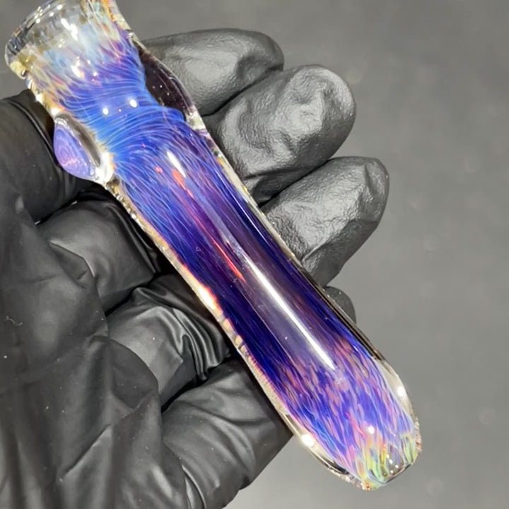 Thick Purple Chillum Glass Pipe Chuck Glass