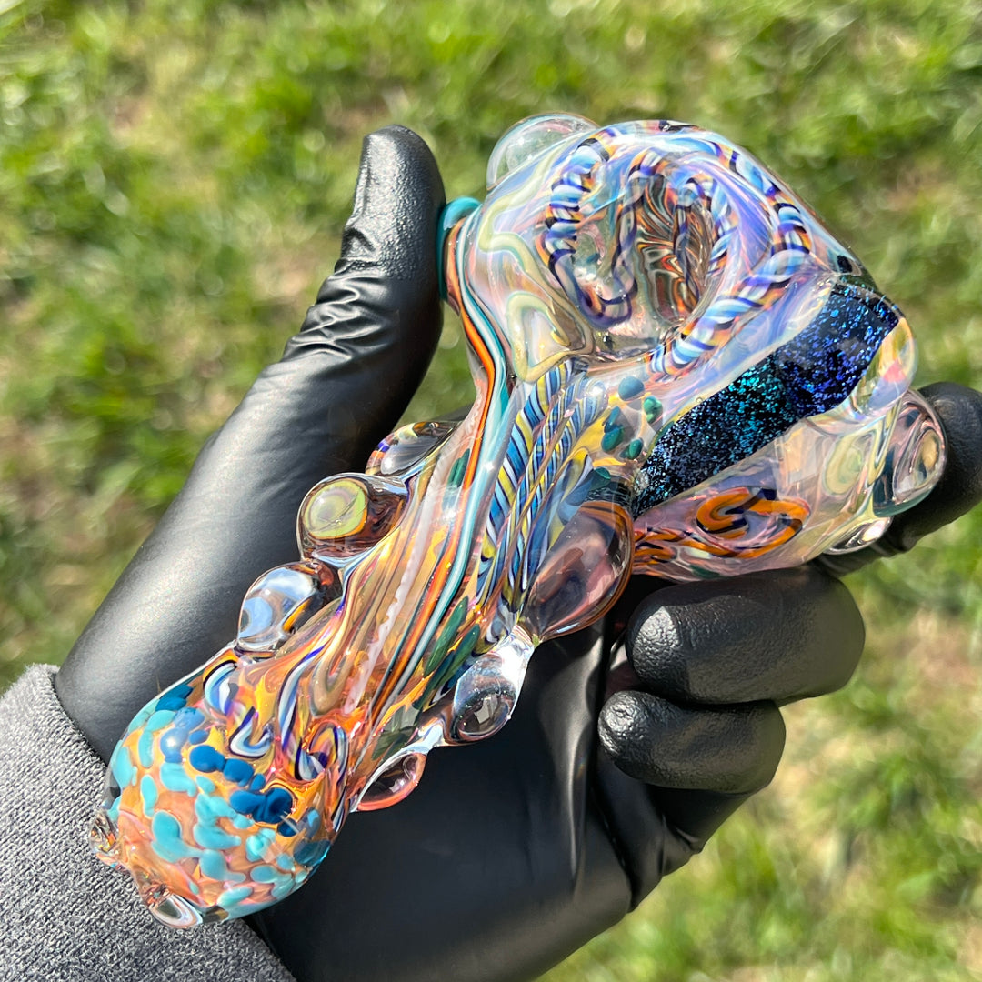 Molten Ribbon WigWag Pipe 12 Glass Pipe Molten Imagination   