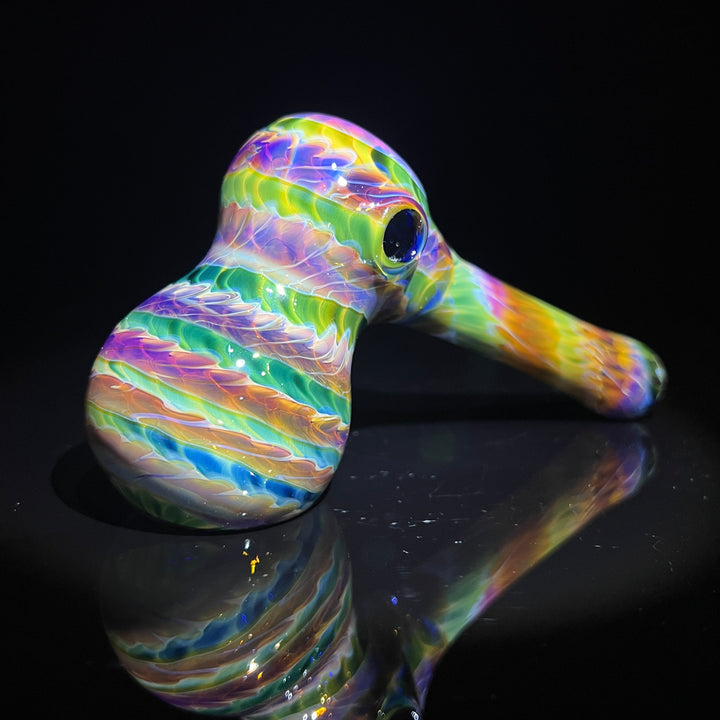 Purple Tie Dye Bubbler 4 Glass Pipe Jedi Glassworks   