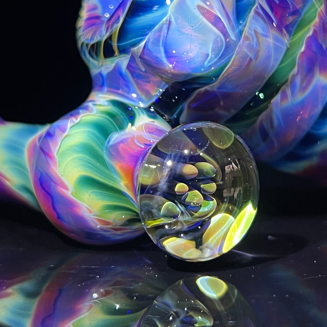 Purple Tie Dye Sidecar Bubbler 4 Glass Pipe Jedi Glassworks   