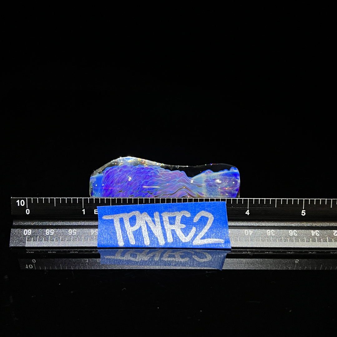 Purple Nebula Faceted/Joint Holder Chillum 2 Glass Pipe Tako Glass   