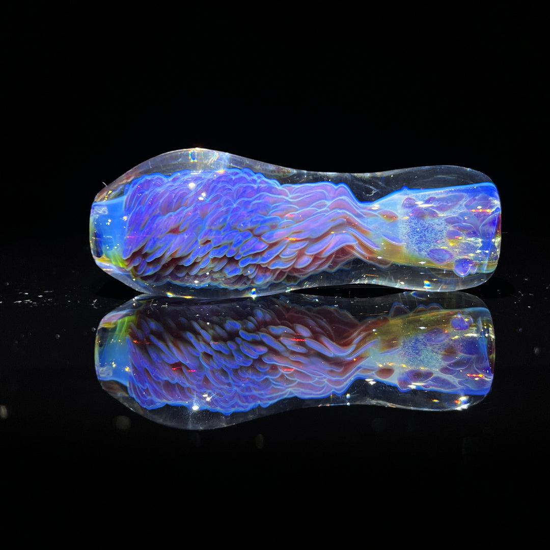 Purple Nebula Faceted/Joint Holder Chillum 2 Glass Pipe Tako Glass   