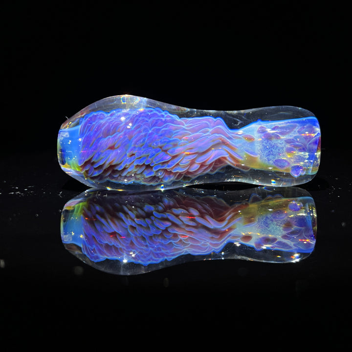 Purple Nebula Faceted/Joint Holder Chillum 2 Glass Pipe Tako Glass   