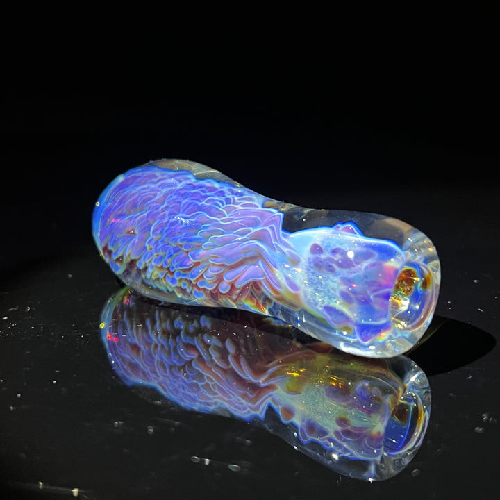 Purple Nebula Faceted/Joint Holder Chillum 2 Glass Pipe Tako Glass   