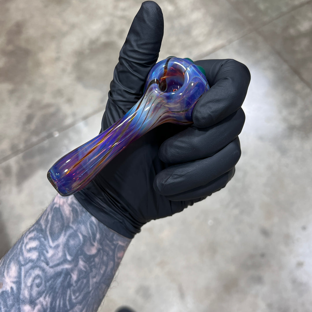 Left Handed Purple Creek Starlink Pipe Glass Pipe Taggart Glass   