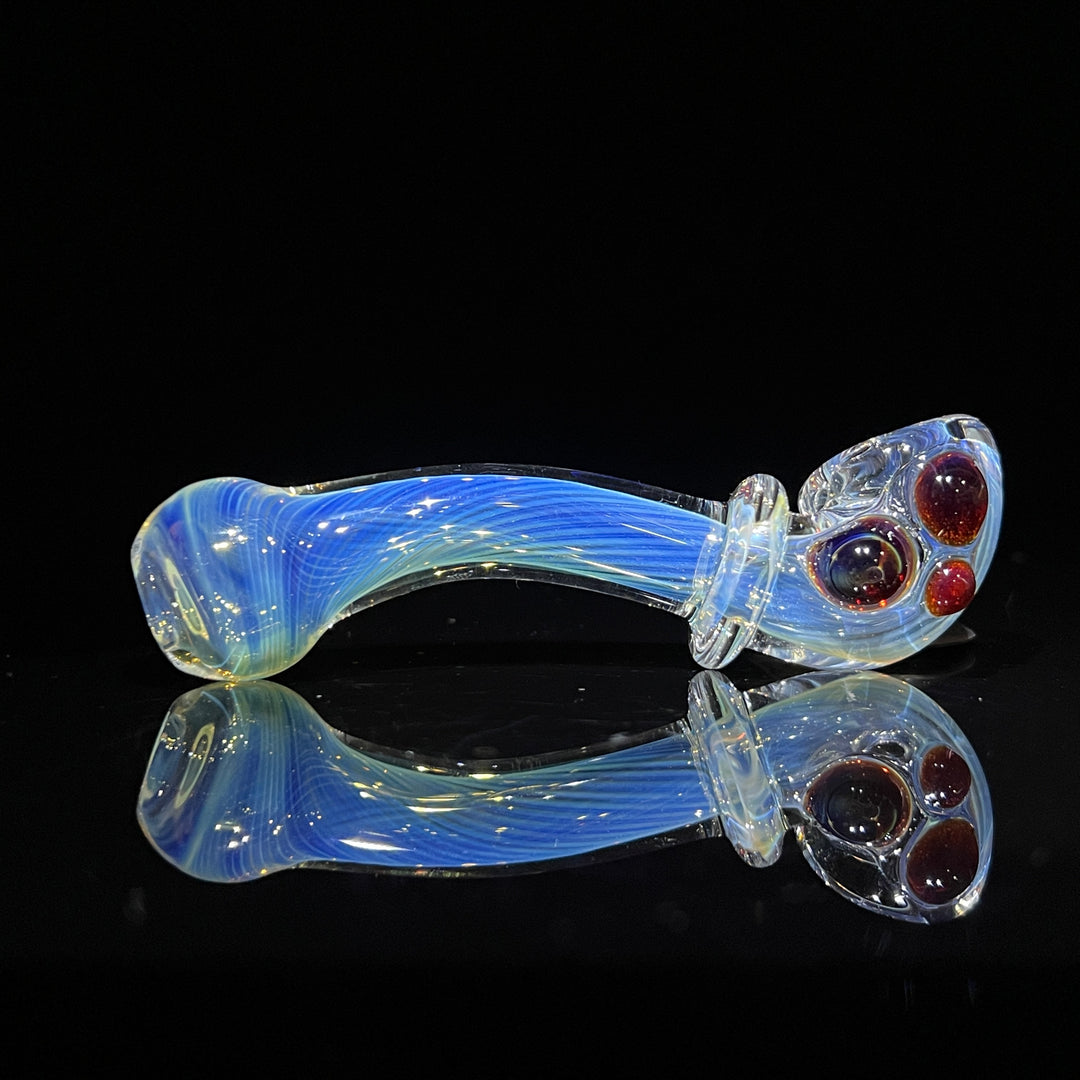 Fumed Line Work Sherlock Glass Pipe Boro Lyon   