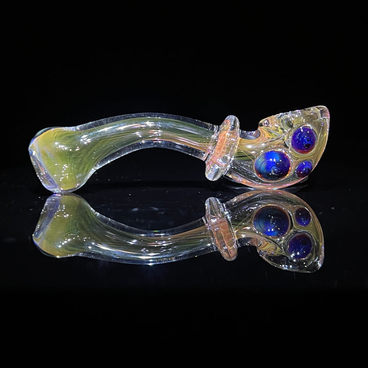 Fumed Line Work Sherlock Glass Pipe Boro Lyon   