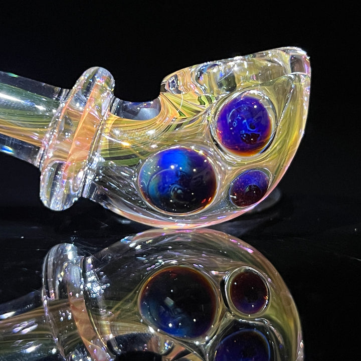 Fumed Line Work Sherlock Glass Pipe Boro Lyon   