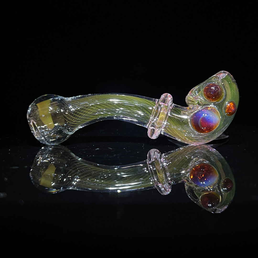 Fumed Linework Sherlock 20 Glass Pipe Boro Lyon   