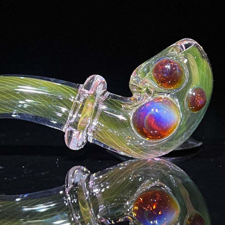 Fumed Linework Sherlock 20 Glass Pipe Boro Lyon   