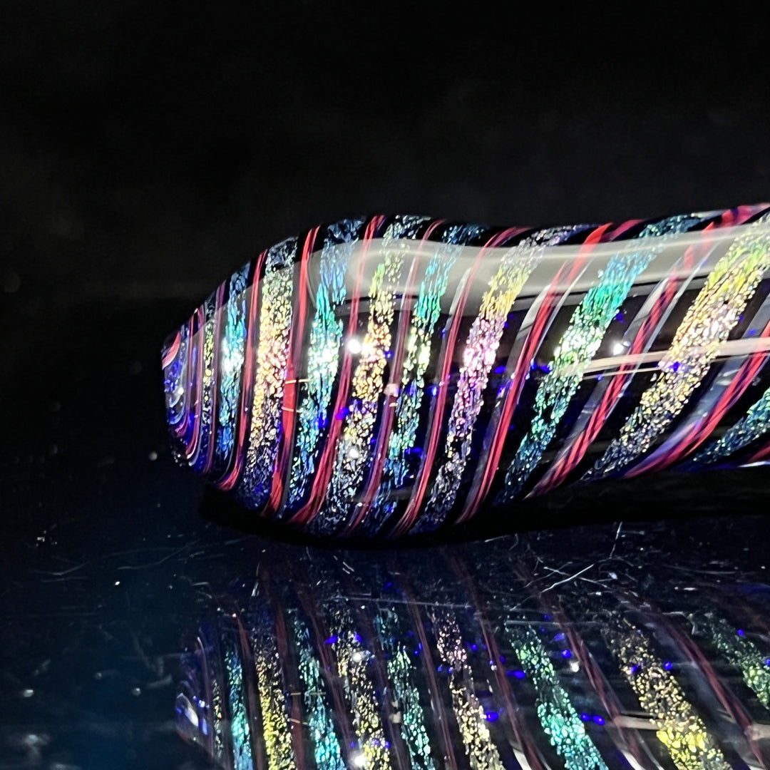 Large Dichro Twist Pipe 7 Glass Pipe Kevin McMurray   