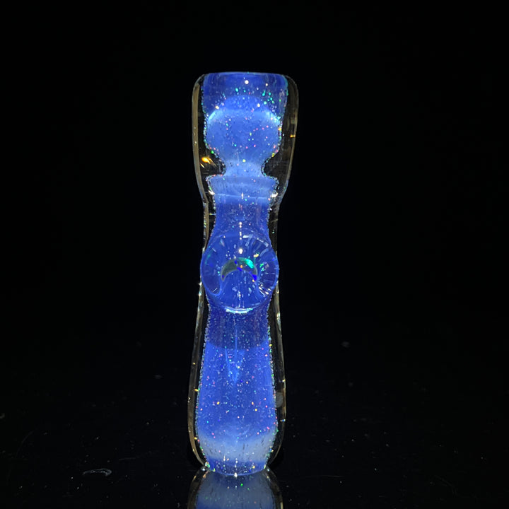 Crescent Moon Opal Portal Chillum 5 Glass Pipe Tako Glass   