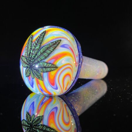 Hand Painted Disc Flip Spoon Glass Pipe Chillery Bogart