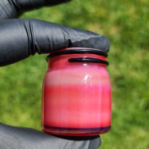 Red Sunset Jar - Large Accessory Empty 1 Glass