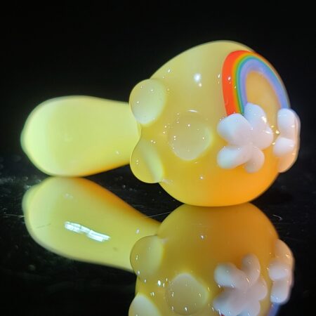 Rainbow Spoon Glass Pipe Glass Happy   