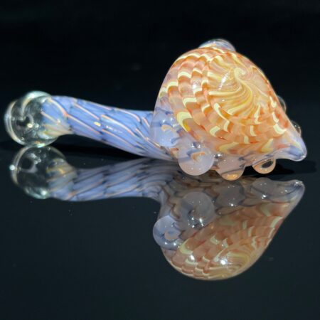 Two Tone Coil Sherlock Glass Pipe Key Glass Co.