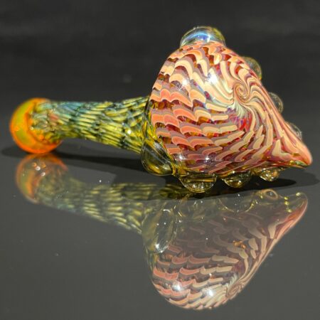Two Tone Coil Sherlock Glass Pipe Key Glass Co.