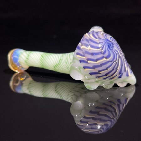 Two Tone Coil Sherlock Glass Pipe Key Glass Co.