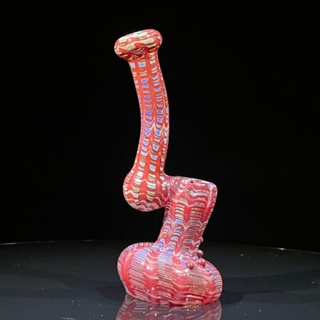 Hand Spun Bubbler Glass Pipe TG