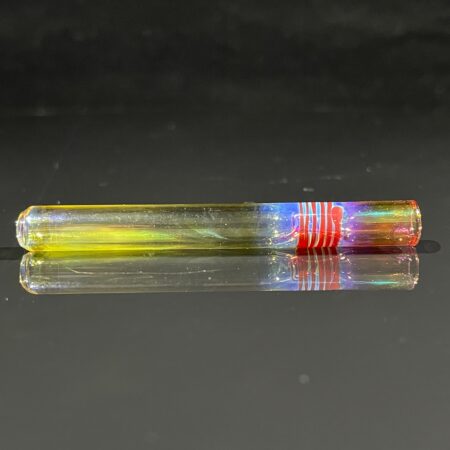 Shortie Fumed Color Wrap One Hitter Chillums Tako Glass Shortie Fumed Color Wrap One Hitter Glass Pipe Key Glass Co.