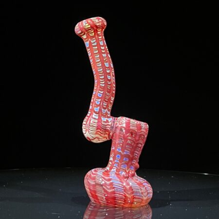 Hand Spun Bubbler Glass Pipe TG