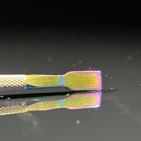 Crystal Grip Iridescent Steel Dabber Accessory TG Flathead Crystal