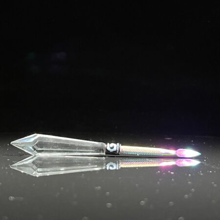 Crystal Grip Iridescent Steel Dabber Accessory TG Arrowhead Crystal