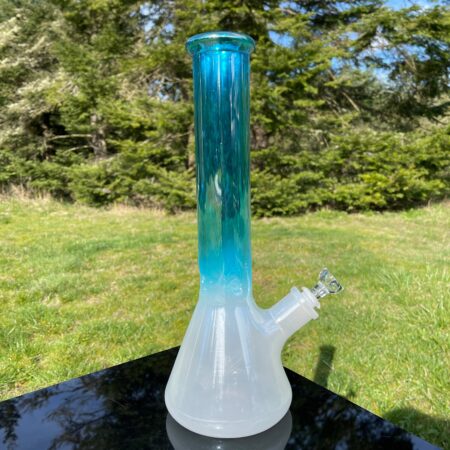 Icey Blue Magoo 14" Beaker Bong Glass Pipe TG