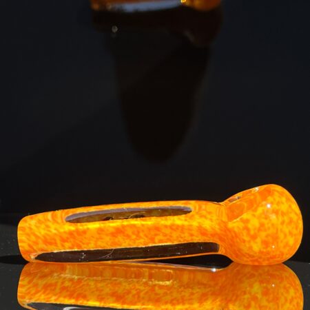 Tangerine Cube Spoon Pipe Glass Pipe Humboldt