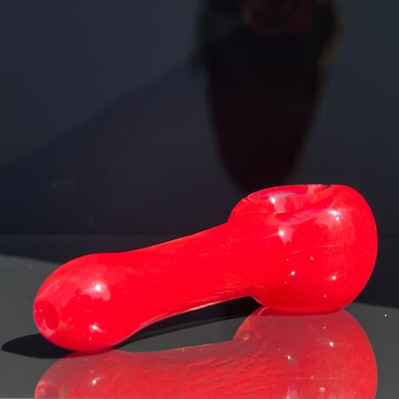 Mustang Red Spoon Pipe Glass Pipe Schutz Glass