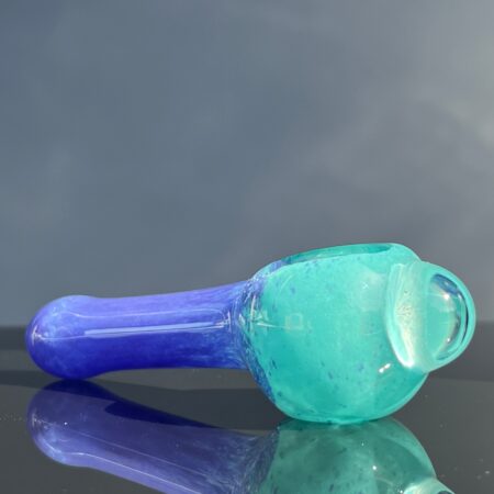 Blasted Blueberry Spoon Pipe Glass Pipe Schutz Glass