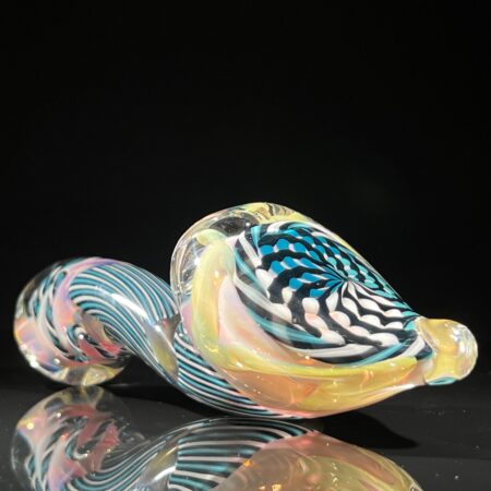 Elf Reticello Ladle Glass Pipe Glass Pipe Brently Glass