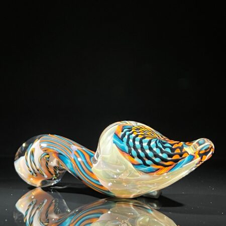 Elf Reticello Ladle Glass Pipe Glass Pipe Brently Glass