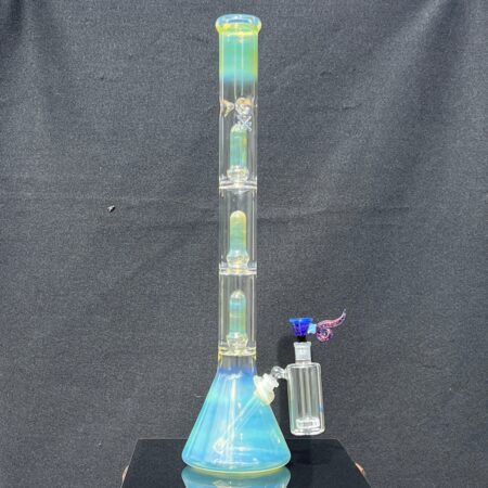 23" Fumed Quad Beaker Bong Bundle Glass Pipe Mary Jane's Glass