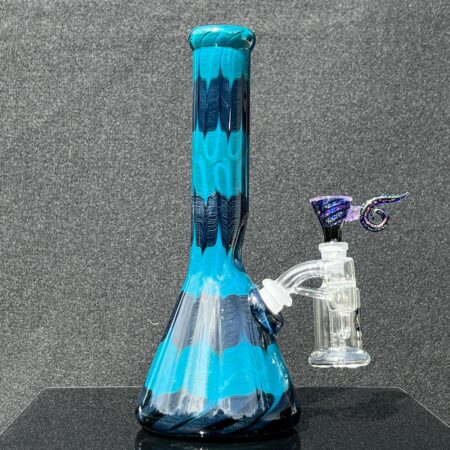 11" Spruce Moose Beaker Bong Bundle Glass Pipe Mary Jane's Glass