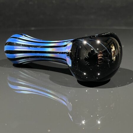 Midnight Streak Spoon Pipe Glass Pipe Schutz Glass