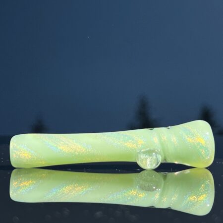 Key Lime Dichro Chillum Glass Pipe Jellyfish Glass