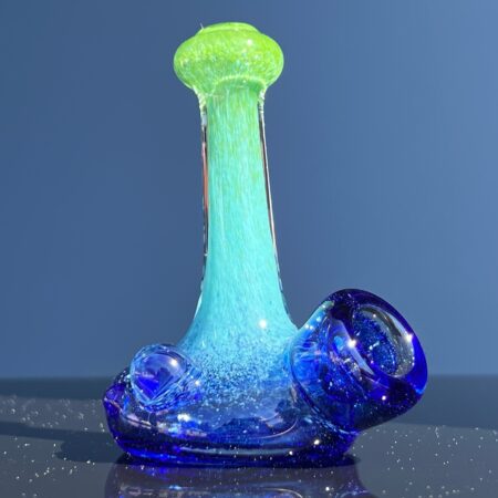Color Fade Stand Up Sherlock Glass Pipe Jellyfish Glass