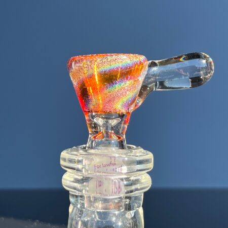 14mm Root Beer Dichro Pullslide Accessory Jellyfish Glass
