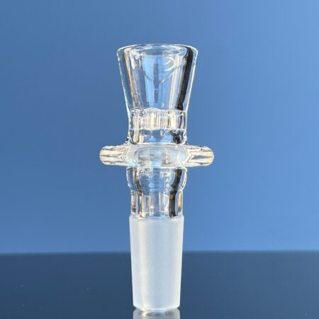 Clear 7 Hole Pullslide Accessory Blazing Blue Glass
