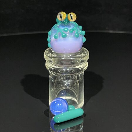 4 pc. Frog Terp Slurper Marble Set Accessory Beezy Glass