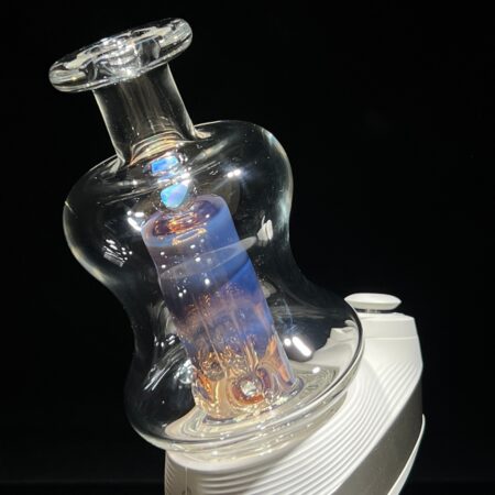 Whiskey Purple Puffco Peak Topper Glass Pipe Organik Glass