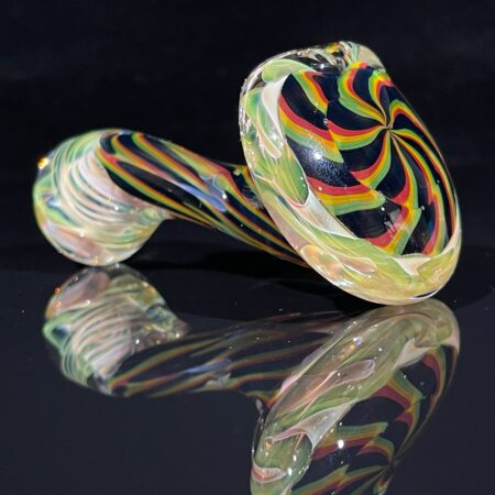 Elf Reticello Spoon Glass Pipe Glass Pipe Brently Glass